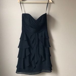 Allure Style 1327 Black Strapless Formal Dress